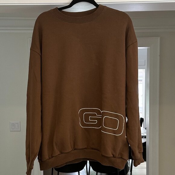 Men's GOLF WANG Brown Nova Crewneck Midweight Sweatshirt - Size XL - Picture 3 of 14